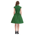 Grace Karin Wholesale Women Vestidos de verão Cap Sleeve Short 50s 60s Audrey Hepburn Dress CL6087-9